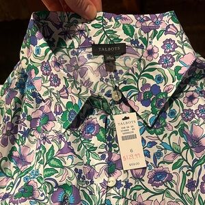 Talbots
Fit Flare Poplin Shirtdress - Spring Fleur
Size 6